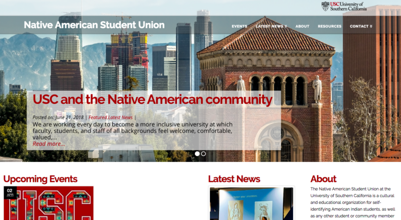 USC Native American Student Union Home Page