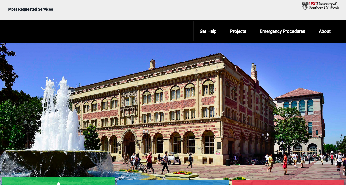 USC Student Affairs Facilities and Operations Home Page
